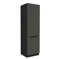Vysoká potravinová skříňka Aria 60 DK-210 2F Barva korpusu: Černá, Barva dvířek: GR - Graphite AFM
