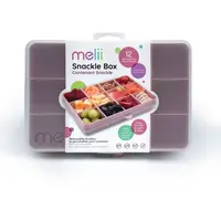 Melii Snackle Box krabička na desiatu/olovrant Pink 1368 ml