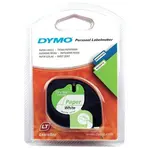 Dymo LetraTag 59421, S0721500, 12mm x 4m černý tisk / bílý podklad, originální páska