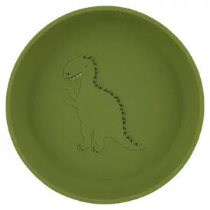 Detský silikónový tanier Mr. Dino