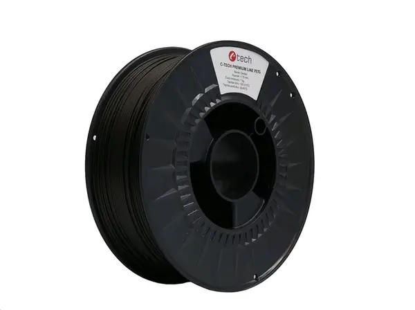 C-Tech 3DF-P-PETG1.75-CRB 3D filament, PREMIUM LINE, PETG, 1,75mm, 1000g, Karbonový černý (Carbon)