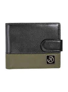 Meatfly kožená peněženka Nathan Premium Olive / Black | Černá | Velikost One Size