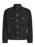KARL LAGERFELD JEANS Prechodná bunda  čierna / čierny denim