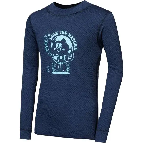 Sensor MERINO DF PLANET Detské funkčné tričko, tmavo modrá, veľkosť