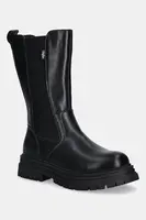 Boty s gumou Buffalo Lennox Chelsea Hi černá barva, na platformě, 1270136-BLK
