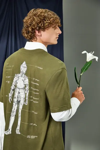 Bavlněné tričko Medicine pánské, zelená barva, s potiskem