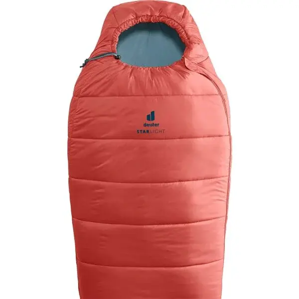 DEUTER STARLIGHT Detský spací vak, červená, veľkosť 190 cm - ľavy zips