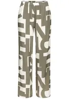 FRENCH CONNECTION Pyžamové nohavice  kaki / biela