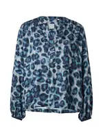 Emily Van Den Bergh Blúzka  námornícka modrá / námornícka modrá / vodová / striebornosivá