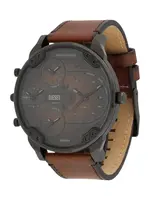 DIESEL Analógové hodinky 'MR. DADDY'  hnedá / čierna
