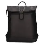 Kožený rolovací batoh The Chesterfield Brand Larsen - černá