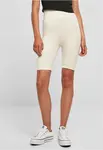 Women's high-waisted cycling shorts whitesand