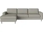 Pohovka Scandinavia 3 místná s lenoškou vlevo, více variant - Bolia Látka: kolekce Vilme | barva - světle šedá, Nožičky: nerezová ocel 13 cm