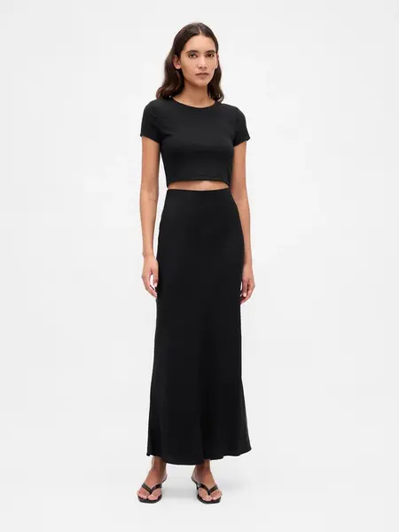 GAP Satin Maxi Skirt - Women's