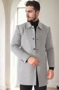 PLT9364 DEWBERRY MEN'S COAT-LIGHT GREY