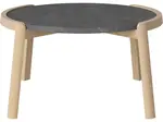 Konferenční stolek Mix Ø65 cm, více variant - Bolia Varianta: Pietra Grey marble | White pigmented oiled oak, Solid | v. 35 cm