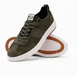 Ombre Men's structured fabric slip-on sneakers - olive
