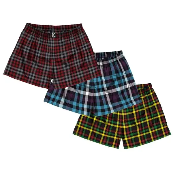 Horsefeathers SONNY 3PACK Pánske boxerky, čierna, veľkosť