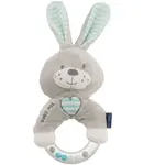BABY MIX KRÁLIK Plyšové hrkálka, sivá, veľkosť
