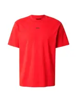 HUGO Tričko 'Dapolino'  červená / čierna