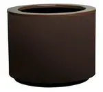 Válcový samozavlažovací květináč STEEL PLUS, více variant - Hobby Flower Barva: čokoláda, Rozměry: Ø75 x 50