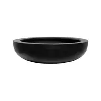 Květináč Monique, barva černá, více velikostí - PotteryPots Velikost: L - v. 12 cm, ⌀ 43.5 cm