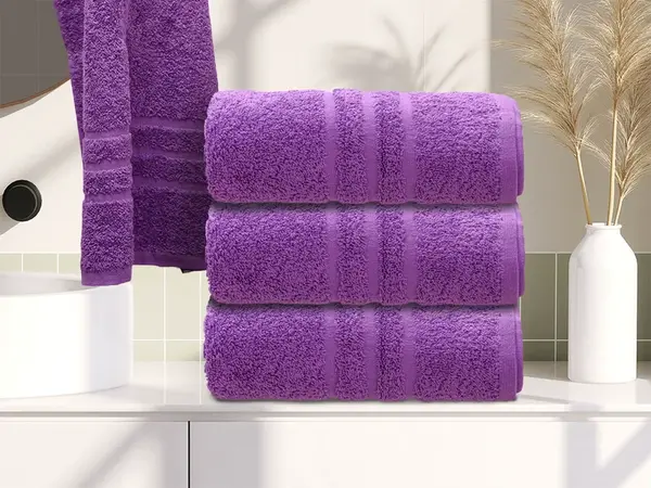Ručník Classic 50 x 100 cm fialový, 100% bavlna