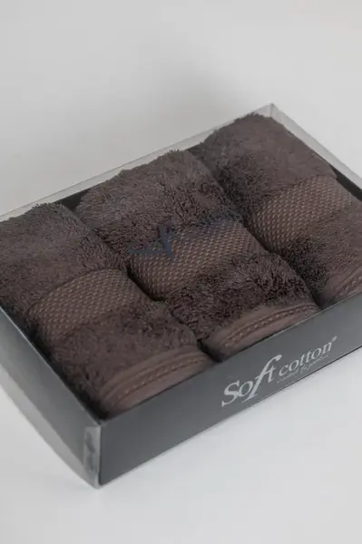 Dárková sada malých modalových ručníků DELUXE, 3 ks Hnědá