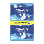 ALWAYS Ultra Day Super Extra Duo Hygienické vložky s křidélky 14 kusů