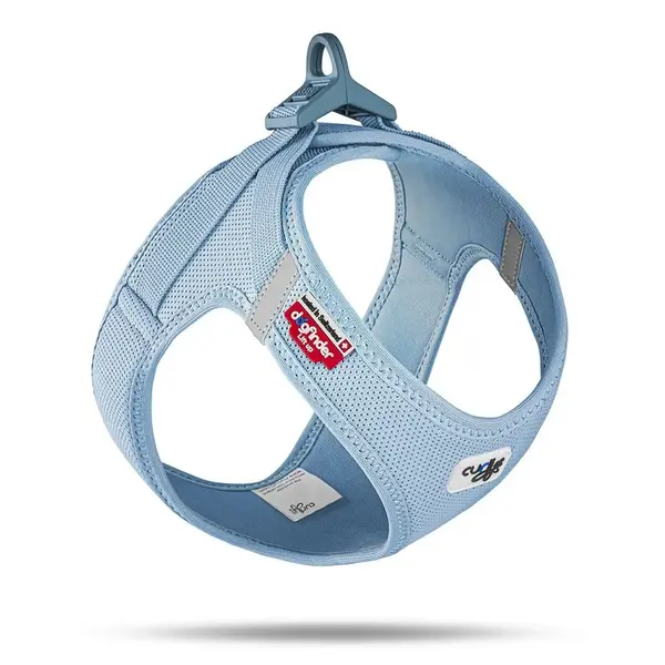 Curli Postroj pro psy se sponou Air-Mesh Skyblue S, 4-7 kg