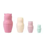 Saro Baby didaktická silikonová Matrjoška Blossom