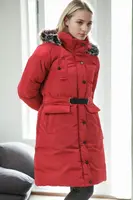 Z9774 DEWBERRY WOMEN'S COAT-BURGUNDY