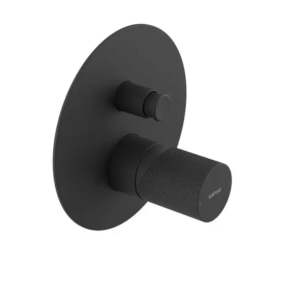 Sapho Ultratap - Baterie pod omítku, pro 2 spotřebiče, s tělesem, matná černá UT042TB
