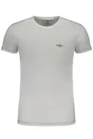 AERONAUTICA MILITARE MEN&#39;S WHITE SHORT SLEEVE T-SHIRT