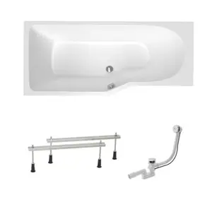 Asymetrická vaňa Laguna Beáta Plus 160x80 cm akrylát ľavá SIKOBE1600LAN