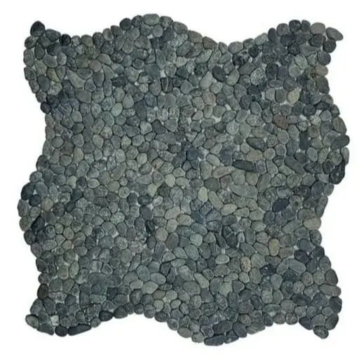 Kamenná mozaika Mosavit Mini pebbles negro 30x30 cm mat PEBBLENE
