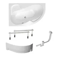 Asymetrická vaňa Laguna Fortuna Plus 160x100 cm akrylát ľavá SIKOFO1600LAPNP