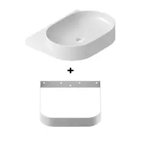 Ravak Yard konzola s umývadlom 60,5x50 cm biela X000001682