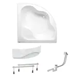 Rohová vaňa Laguna Syntia Plus 150x150 cm akrylát ľavá aj pravá SIKOSY1500APNP