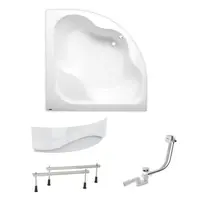 Rohová vaňa Laguna Syntia Plus 150x150 cm akrylát ľavá aj pravá SIKOSY1500APNP