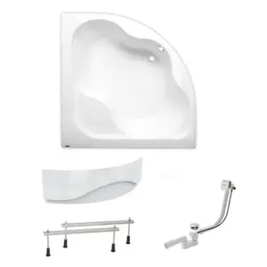 Rohová vaňa Laguna Syntia Plus 150x150 cm akrylát ľavá aj pravá SIKOSY1500APNP