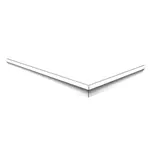 ELIPSA 100x80 obklad panel roh,L