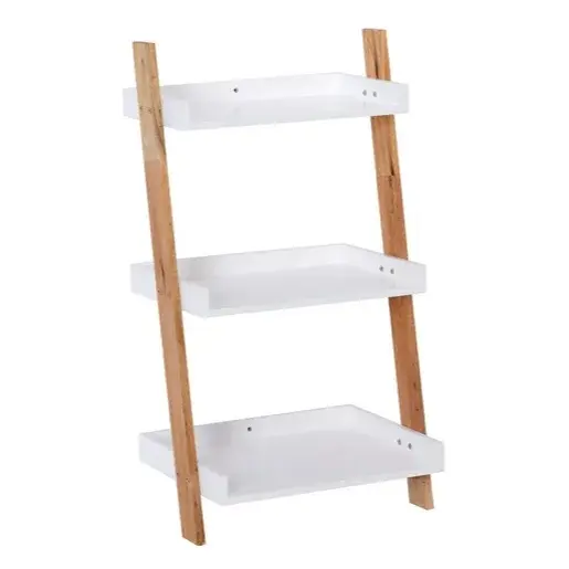 Set poličky a nosníkov Naturel Home biela/orech mat 53,5x98x40 cm HOMEP3B