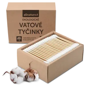 Allnature Ekologické vatové tyčinky 200 ks