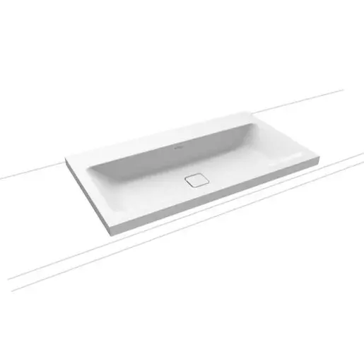 Kaldewei Cono umývadlo na dosku 3084 90x50 cm alpská biela bez otvoru pre batériu, bez prepadu 902006003001
