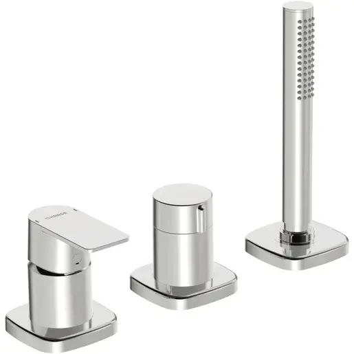 Vaňová batéria HANSA STELA so sprchovacím setom chróm 57319173