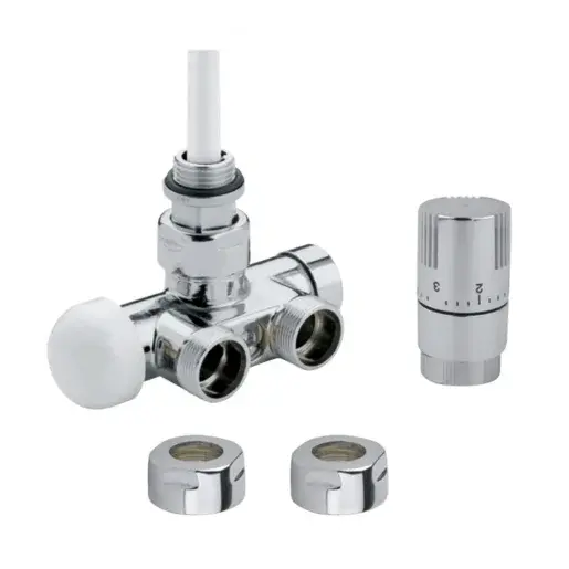 Termostatická sada ISAN rohová jednobodová pravá nerez O39NWCR149