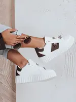 Dámské bílé sneakersy na platformě