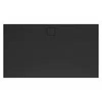 Sprchová vanička obdĺžniková SAT Vision 160x80 cm liaty mramor čierna SATSVVI16080C