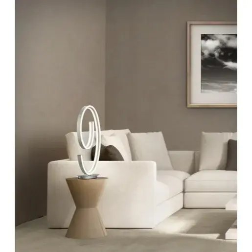 LED stolová lampa Cinque Ciola nikel 577210107